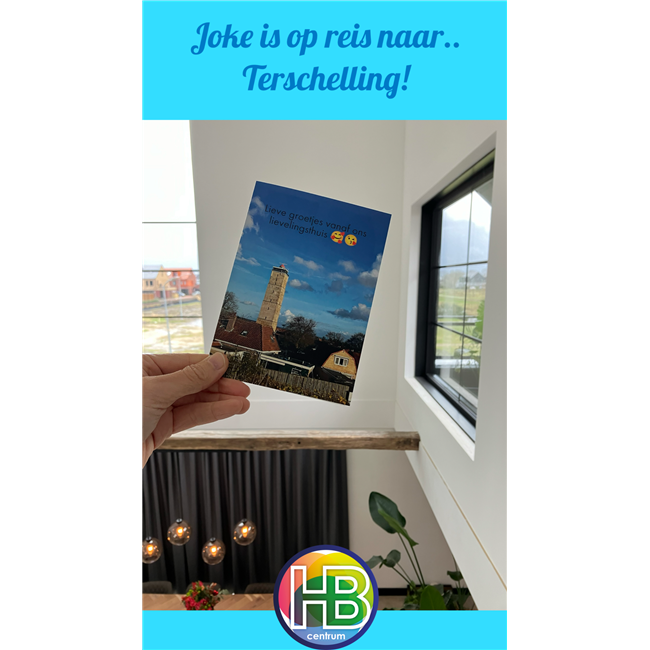 joke is op reis naar....